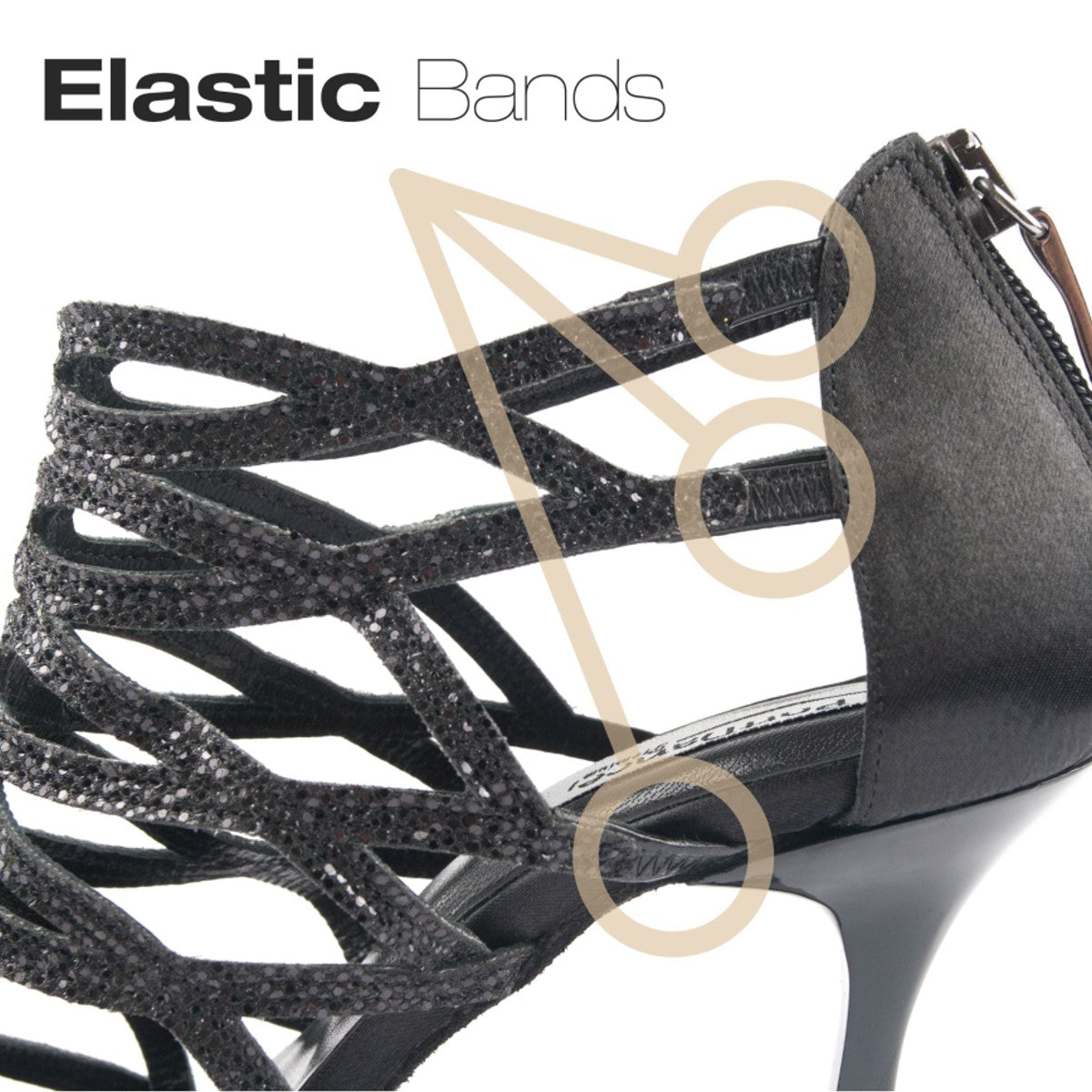 PortDance Damen Tanzschuhe PD803 Schwarz 6 cm
