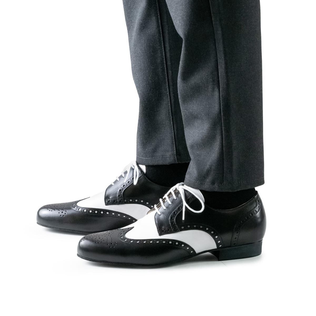 Werner Kern Herren Tanzschuhe 28023 Udine - Farbe: Schwarz/Weiß - Größe: UK 13