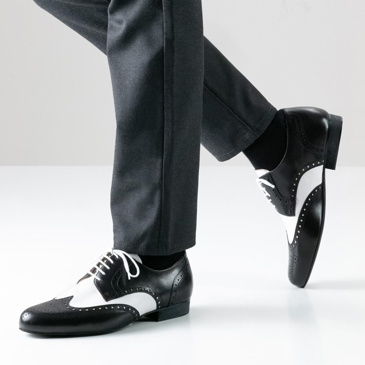 Werner Kern Herren Tanzschuhe 28023 Udine - Farbe: Schwarz/Weiß - Größe: UK 13
