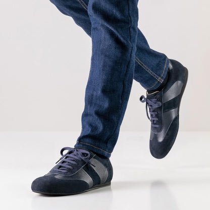 Werner Kern Herren Sneaker Tanzschuhe Bari - Farbe: Blau - Größe: UK 13