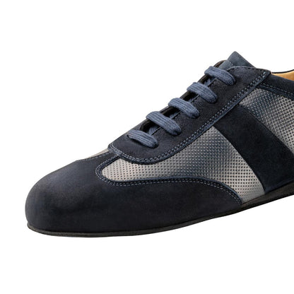 Werner Kern Herren Sneaker Tanzschuhe Bari - Farbe: Blau - Größe: UK 13