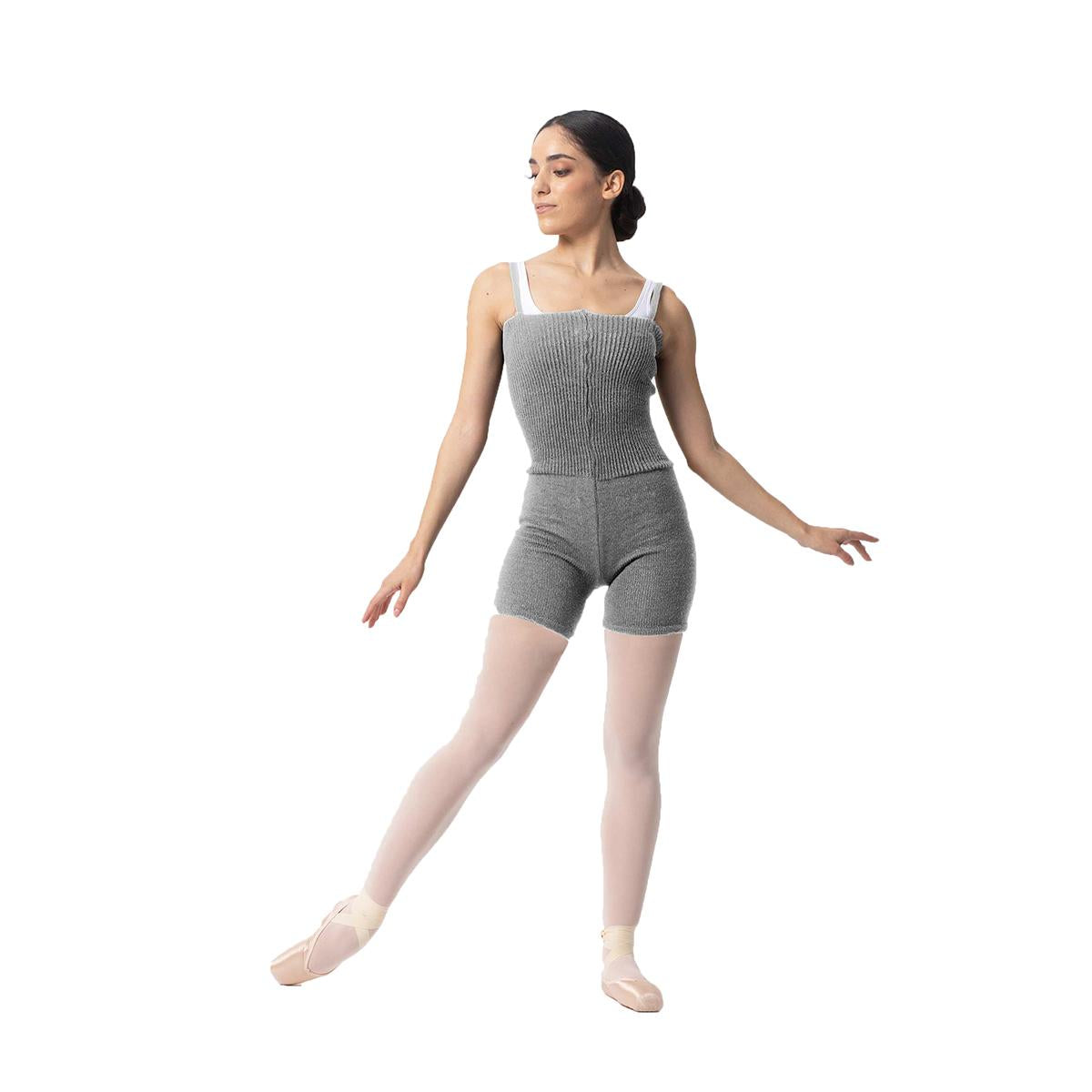 Intermezzo Damen Aufwärmanzug kurz 4587 Skinlegshort - Farbe: Grau (033) - Größe: S