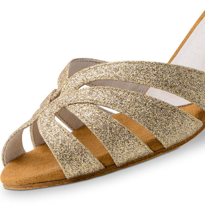 Anna Kern Damen Tanzschuhe 750-60 - Farbe: Gold - Größe: UK 8