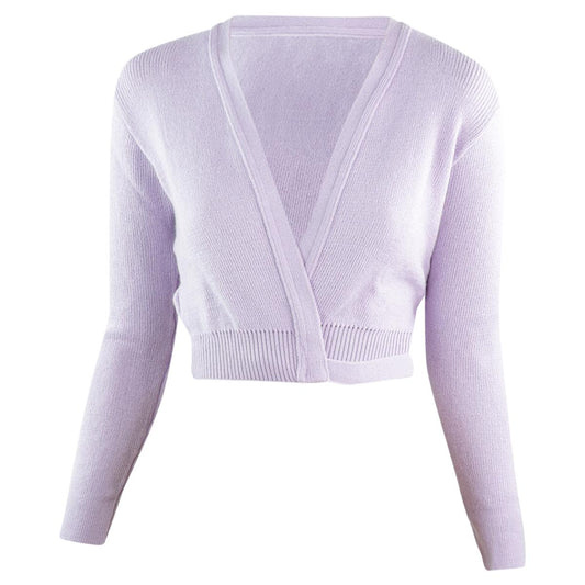 Intermezzo Damen Ballett Wickeljacke 6000 Jersey Elisa - Farbe: Lavendel (080) - Größe: XL