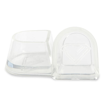 Diamant Absatzschoner - Style: Flare - Farbe: Transparent - Menge: 5 Paar