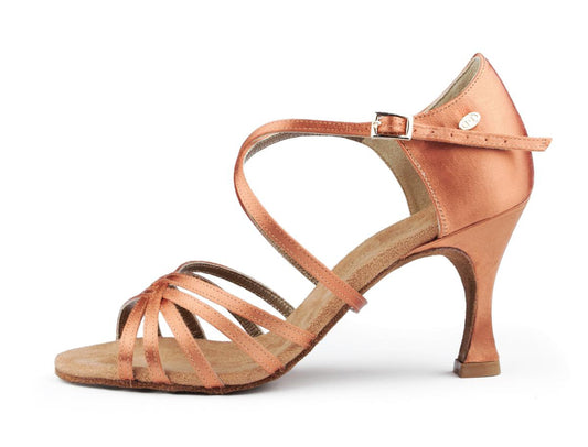Portdance Damen Tanzschuhe PD631 - Farbe: Bronze - Absatz: 5 cm Flare - Größe: EUR 38