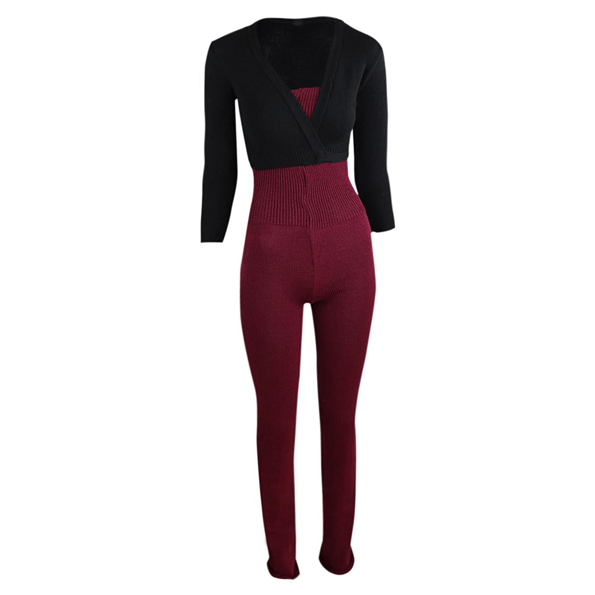Intermezzo Damen Aufwärmanzug lang 4588 Skinlegrec - Farbe: Burgund (028) - Größe: S