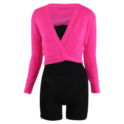 Intermezzo Damen Aufwärmanzug kurz 4587 Skinlegshort - Farbe: Schwarz (037) - Größe: S