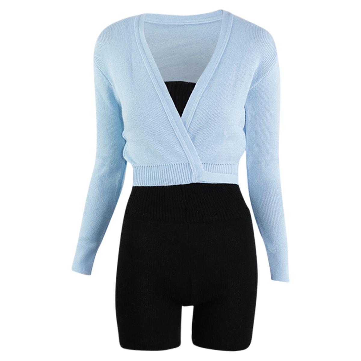 Intermezzo Damen Aufwärmanzug kurz 4587 Skinlegshort - Farbe: Schwarz (037) - Größe: M