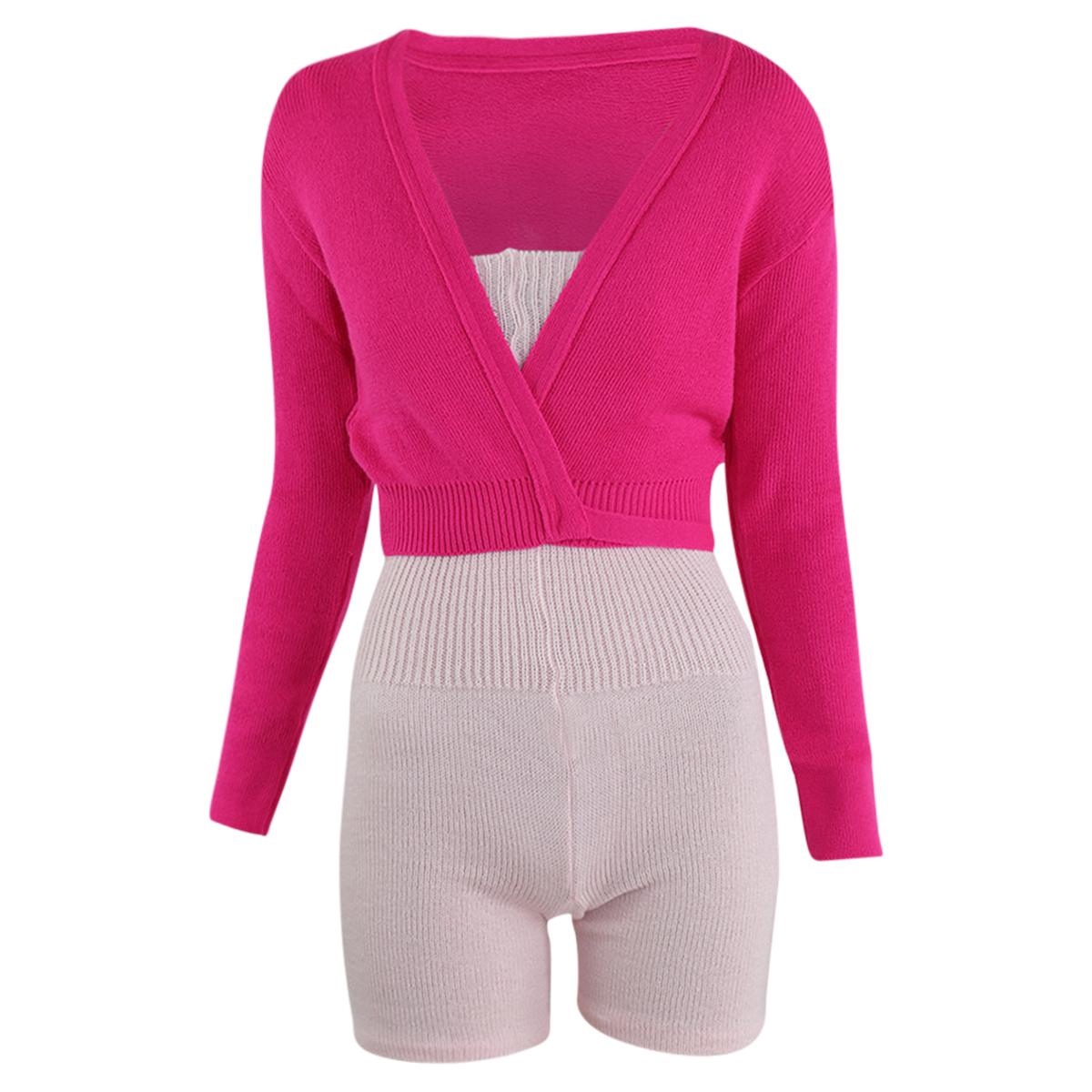 Intermezzo Damen Aufwärmanzug kurz 4587 Skinlegshort - Farbe: Rosa (007) - Größe: L