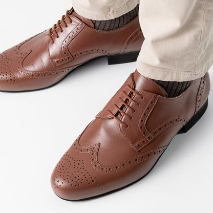 Werner Kern Herren Tanzschuhe Bormio Cognac