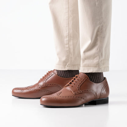 Werner Kern Herren Tanzschuhe Bormio Cognac