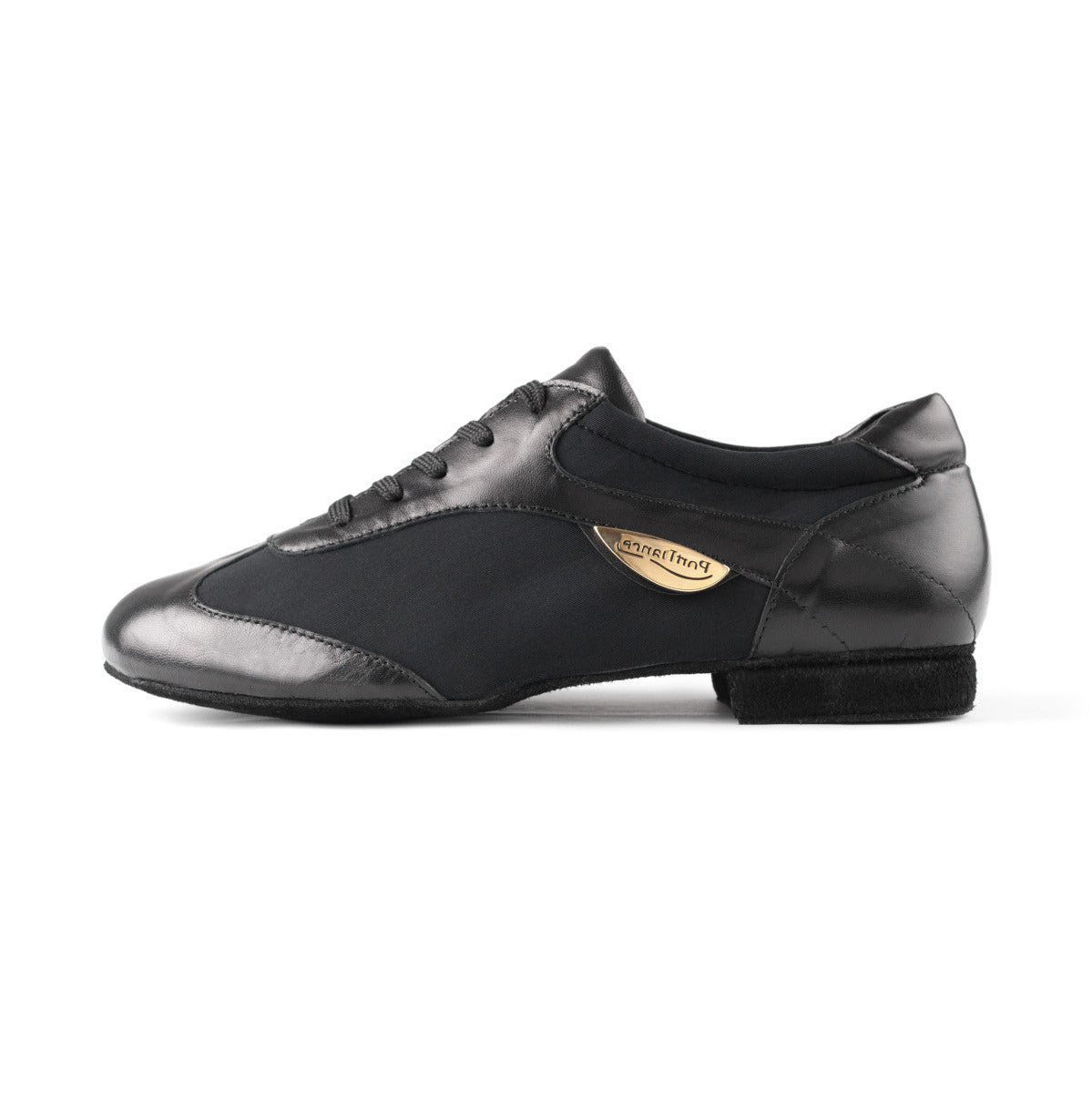 PortDance Damen Tanzschuhe PD03 Leder/Neopren Schwarz