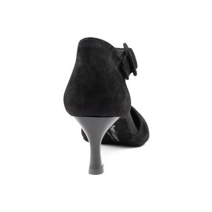 PortDance Damen Tanzschuhe PD126 - Obermaterial: Nubuck - Farbe: Schwarz - Größe: EUR 41