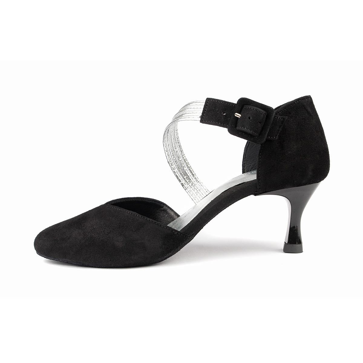 PortDance Damen Tanzschuhe PD126 - Obermaterial: Nubuck - Farbe: Schwarz - Größe: EUR 40,5