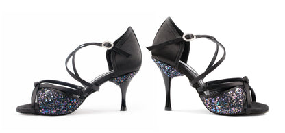 PortDance Damen Tanzschuhe PD801 Schwarz 5,5 cm