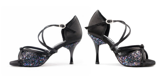 PortDance Damen Tanzschuhe PD801 Schwarz 5,5 cm