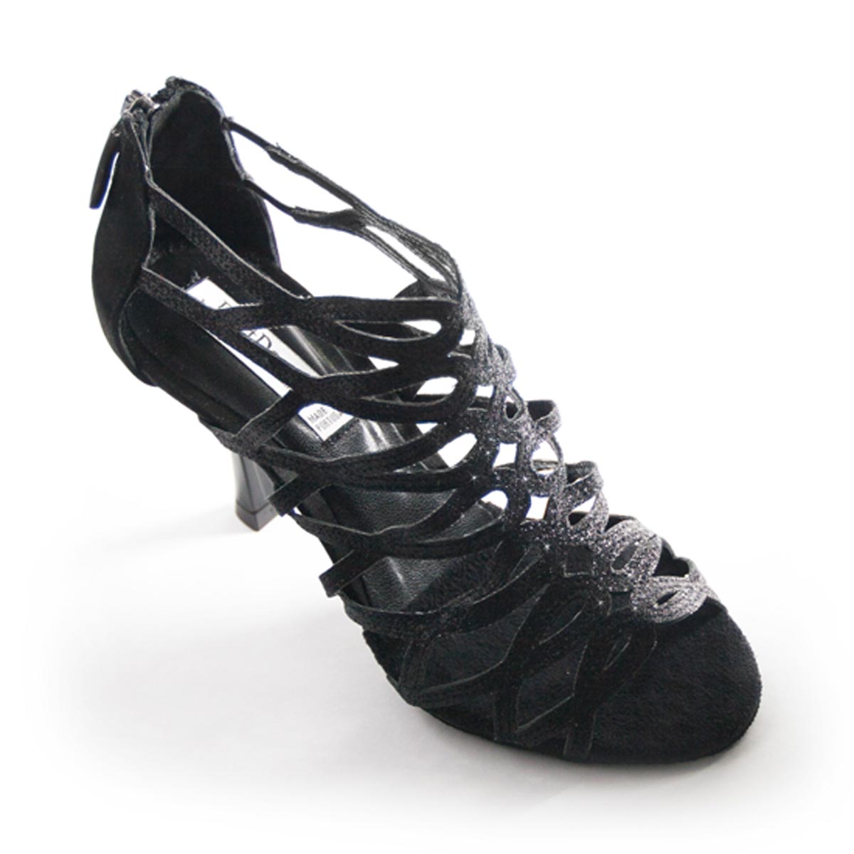 PortDance Damen Tanzschuhe PD803 Schwarz 6 cm