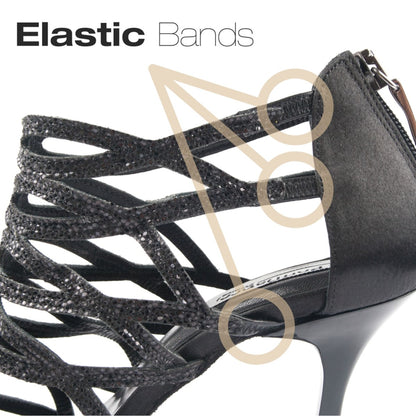 PortDance Damen Tanzschuhe PD803 Schwarz 6 cm