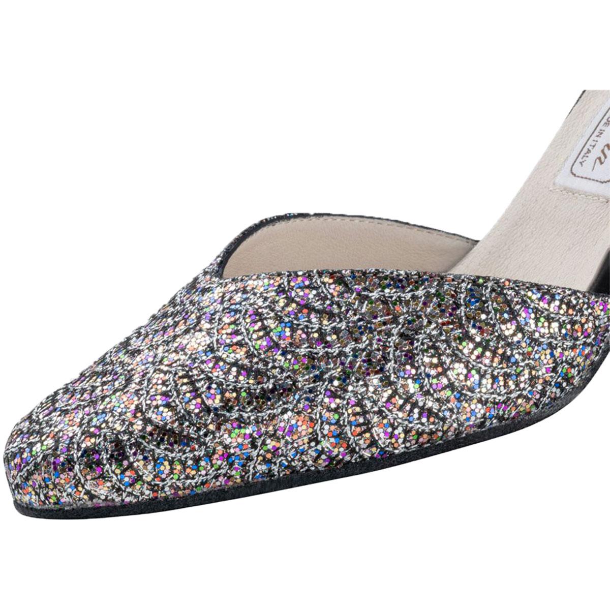 Werner Kern Damen Tanzschuhe Betty 6.5 - Farbe: Silber/Multi - Größe: UK 9