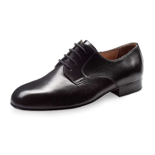 Werner Kern Hombres Zapatos de Baile Milano - Cuero Negro - Ancho - Talla: UK 7,5