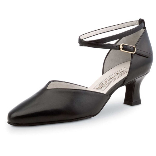 Werner Kern Women´s dance shoes Betty - Black Leather - 5,5 cm - Size: UK 6