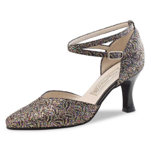 Werner Kern Women´s dance shoes Betty - Brocade Multi - 6,5 cm  - Size: UK 2,5