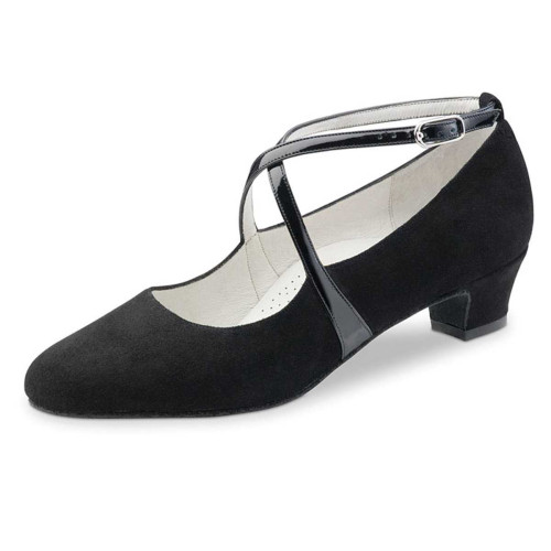 Werner Kern Women´s dance shoes Marina - Black Suede - 3,4 cm - Size: UK 6