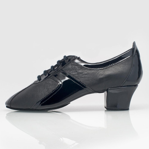 Ray Rose Sapatos instrutor de dança 410 Breeze - Pele/Laca Preto - 4 cm Contour - Tamanho: UK 6,5