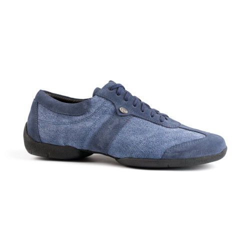 Portdance Heren Sneakers PD Pietro Street - Denim Blauw - Sneaker zool - Grootte: EUR 41