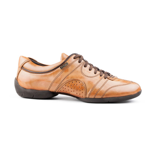 Portdance Mens Sneakers PD Casual - Leather Camel/Brown