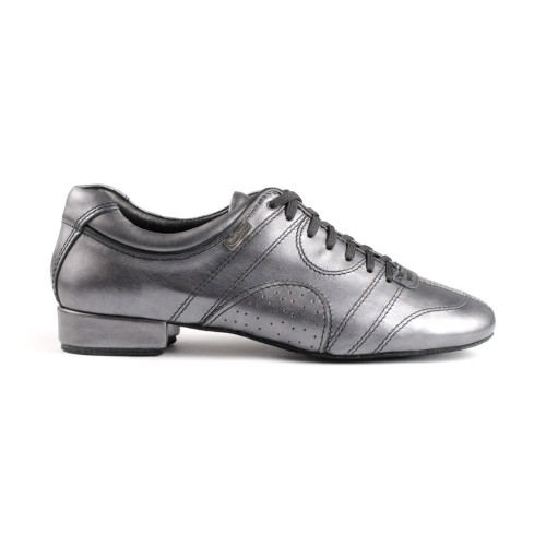 Portdance Mens Dance Shoes PD Casual - Leather Silver