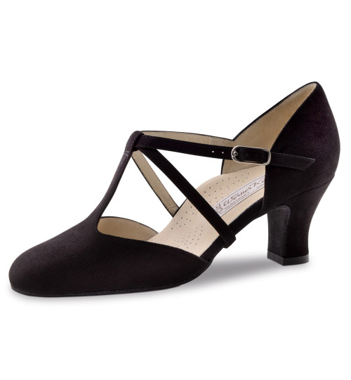 Werner Kern Dames Dansschoenen Merle - Suede Zwart - Grootte: UK 4,5