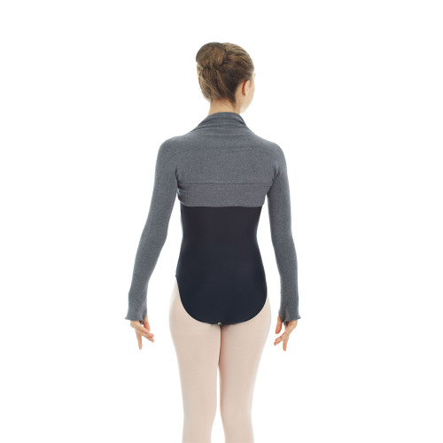 Intermezzo Ladies Ballet Warm-up Bolero/Shrug 6277 Mangasurlis - Dark Geey (188) - Size: S