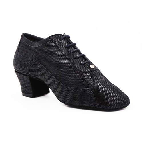 Portdance Mujeres Zapatos de Práctica PD705 - Ante Negro [EUR 38.5]