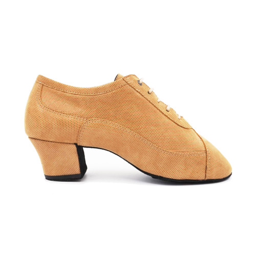 Portdance Mulheres Sapatos instrutor de dança PD705 - Camurça Camel - Tamanho: EUR 37