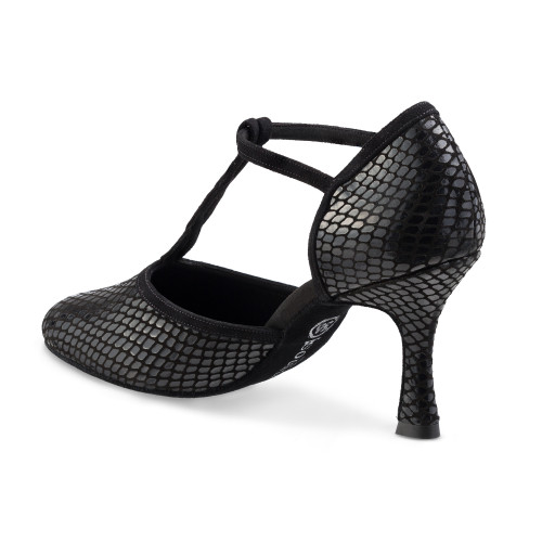 Rummos Mulheres Sapatos de Dança Karen - Verniz/Nobuk Preto - Normal - 70R Flare - EUR 38