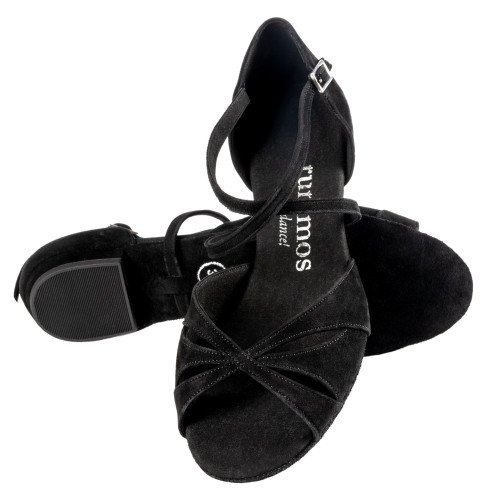 Rummos Mujeres Zapatos de Baile Lola - Nobuk Negro - Normal - 20 Block - EUR 40