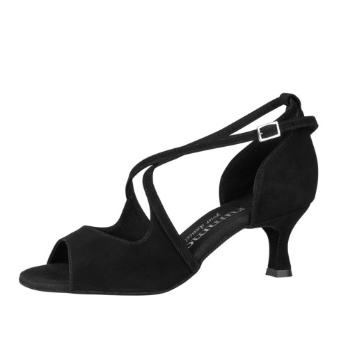 Rummos Mulheres Sapatos de Dança R545 - Nobuk Preto - 5 cm