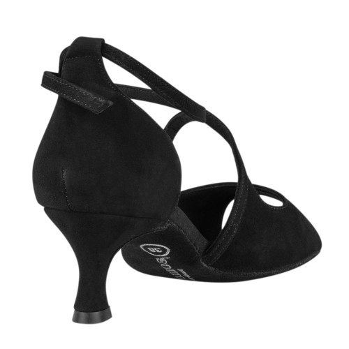 Rummos Mulheres Sapatos de Dança R545 - Nobuk Preto - 5 cm