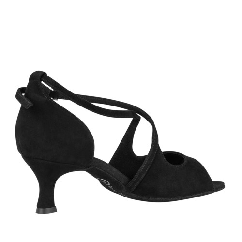 Rummos Mulheres Sapatos de Dança R545 - Nobuk Preto - 5 cm