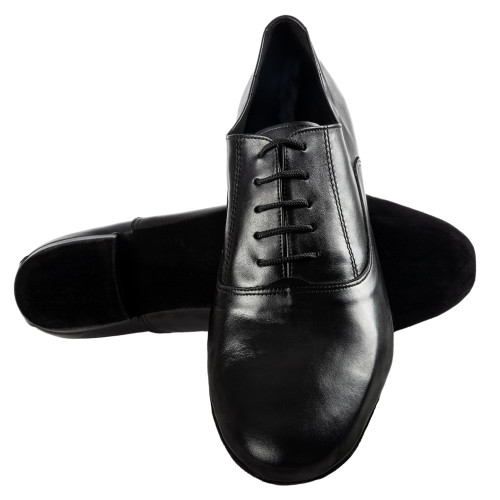 Rummos Hommes Ballroom Chaussures de Danse R701 - Cuir Noir