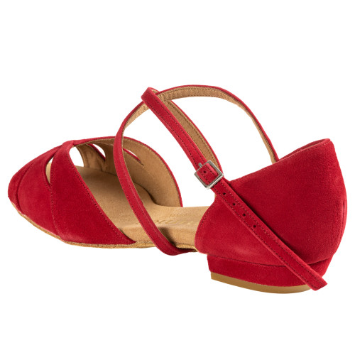 Rummos Mulheres Sapatos de Dança Lola - Nobuk Vermelho - Normal - 20 Block - EUR 38,5