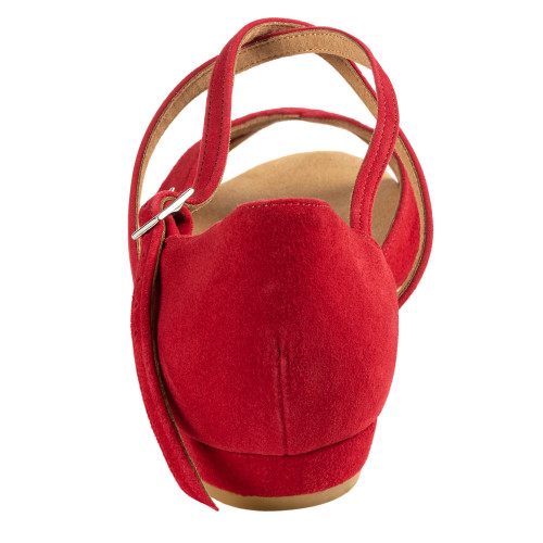 Rummos Damen Tanzschuhe Lola - Nubuck Rot - Normal - 20 Block - EUR 39