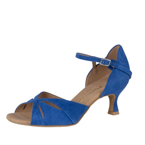 Rummos Mulheres Sapatos de Dança R385 - Nobuk Royal Azul - 5 cm