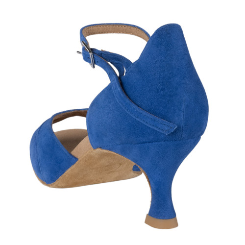 Rummos Mulheres Sapatos de Dança R385 - Nobuk Royal Azul - 5 cm