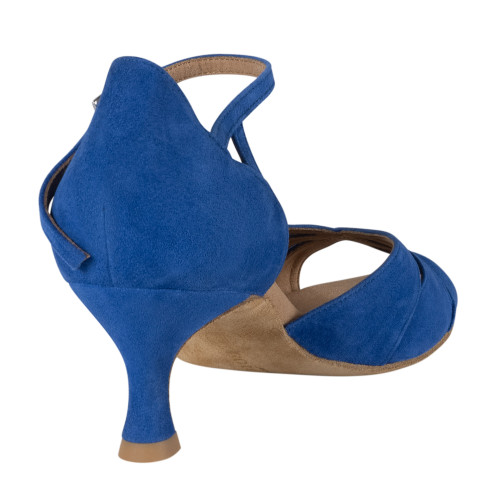 Rummos Mulheres Sapatos de Dança R385 - Nobuk Royal Azul - 5 cm