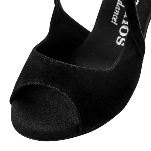 Rummos Mulheres Sapatos de Dança R545 - Nobuk Preto - 6 cm