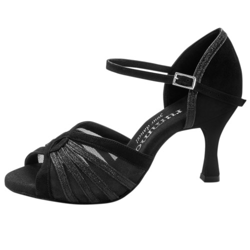 Rummos Mulheres Sapatos de Dança R563 - Nubuck/Glitter Preto