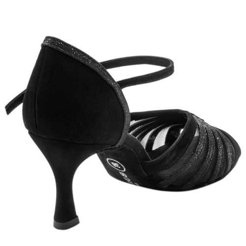 Rummos Women´s dance shoes R563 - Nubuck/Glitter - 6 cm